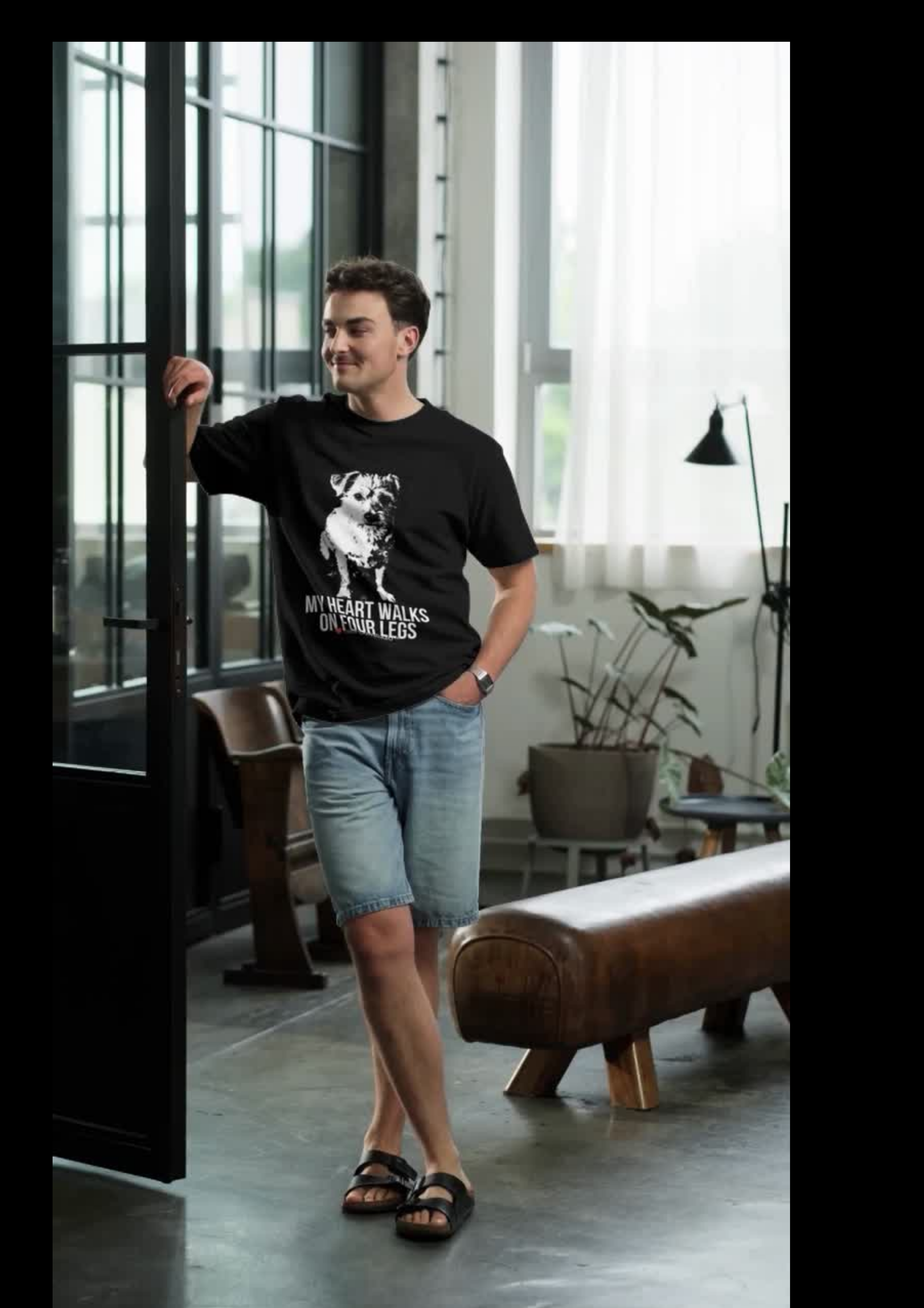 My Heart Walks on Four Legs – Dog Lover T-Shirt