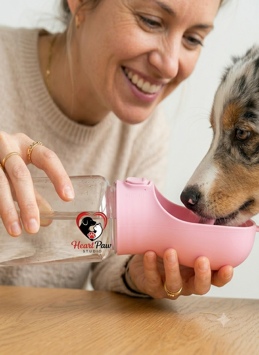 Portable Dog Water Bottle for Dogs – Leak Proof Travel Water Dispenser