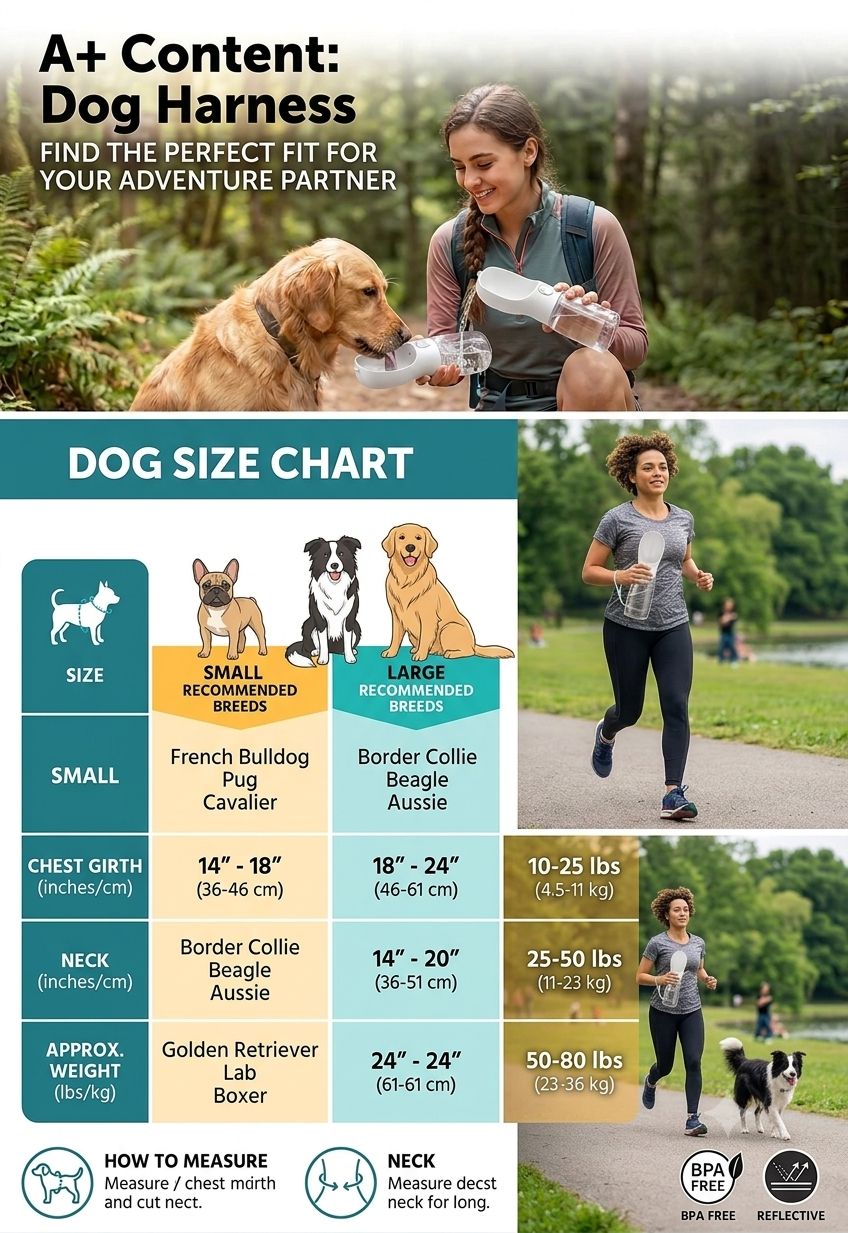 Portable Dog Water Bottle for Dogs – Leak Proof Travel Water Dispenser