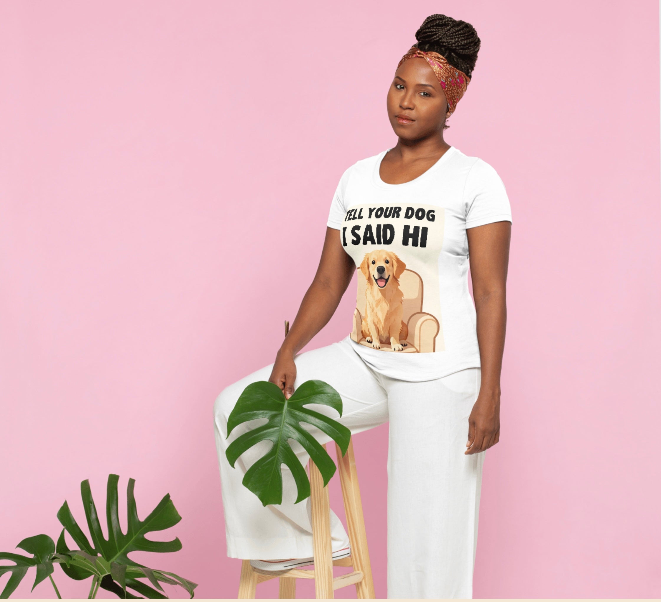 “Tell Your Dog I Said Hi” Funny Dog Lover T-Shirt