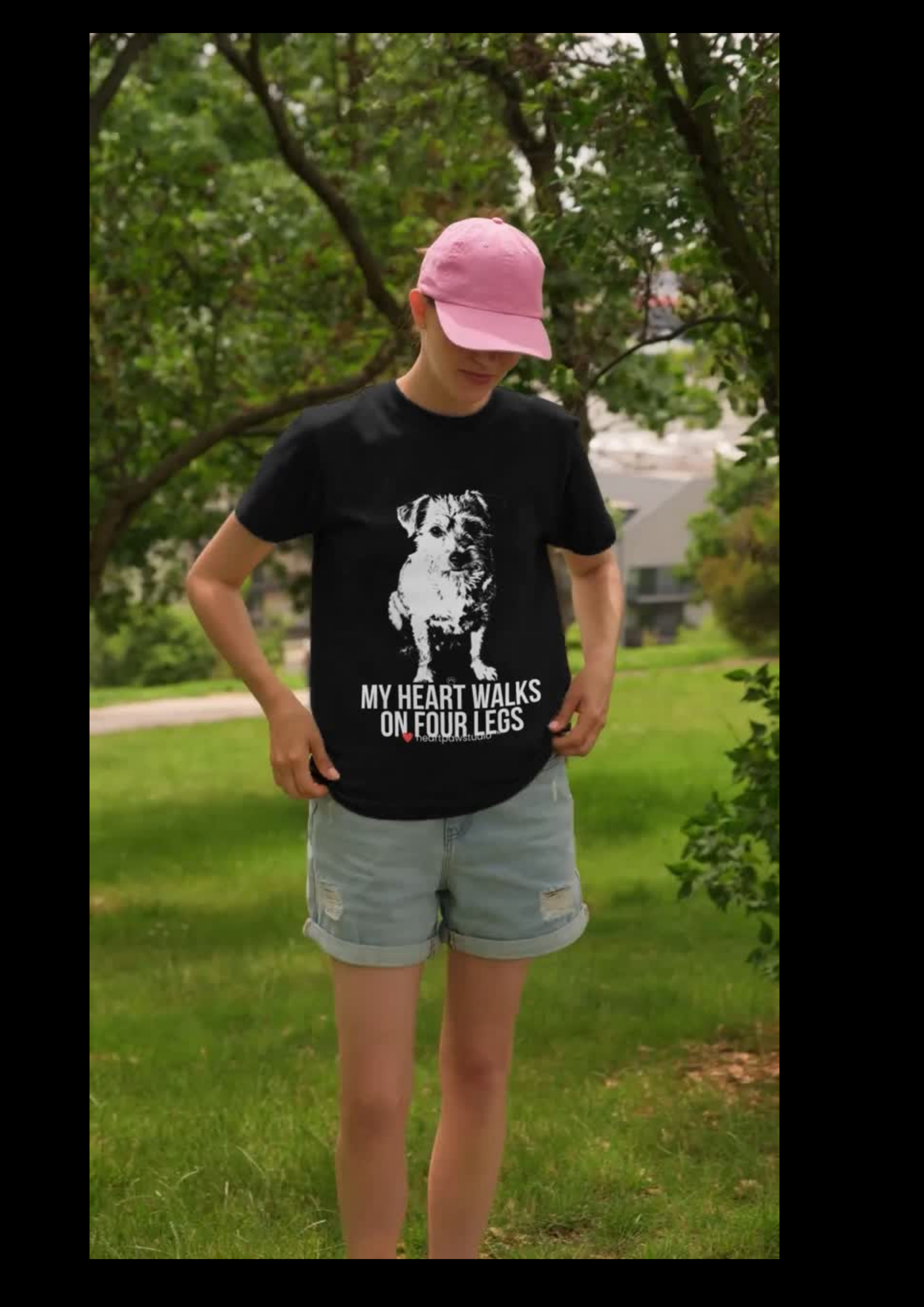 My Heart Walks on Four Legs – Dog Lover T-Shirt