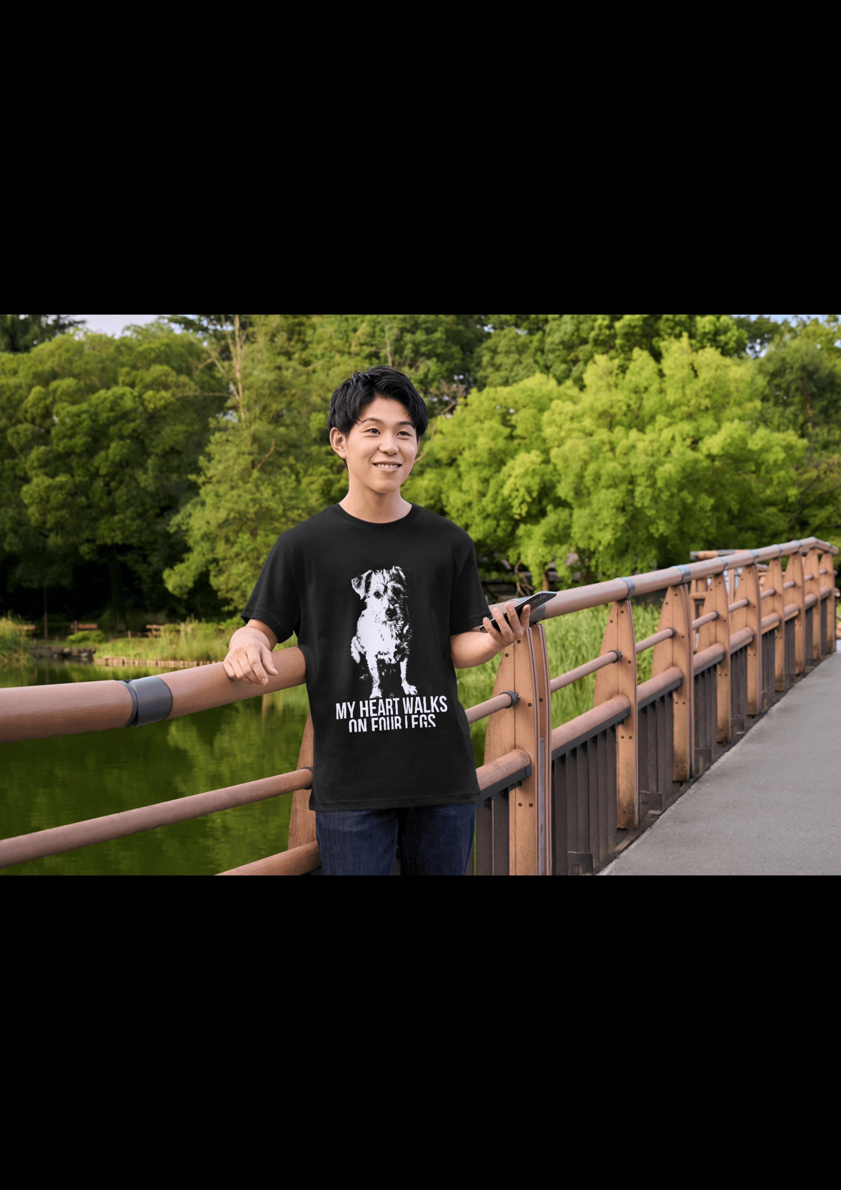 My Heart Walks on Four Legs – Dog Lover T-Shirt
