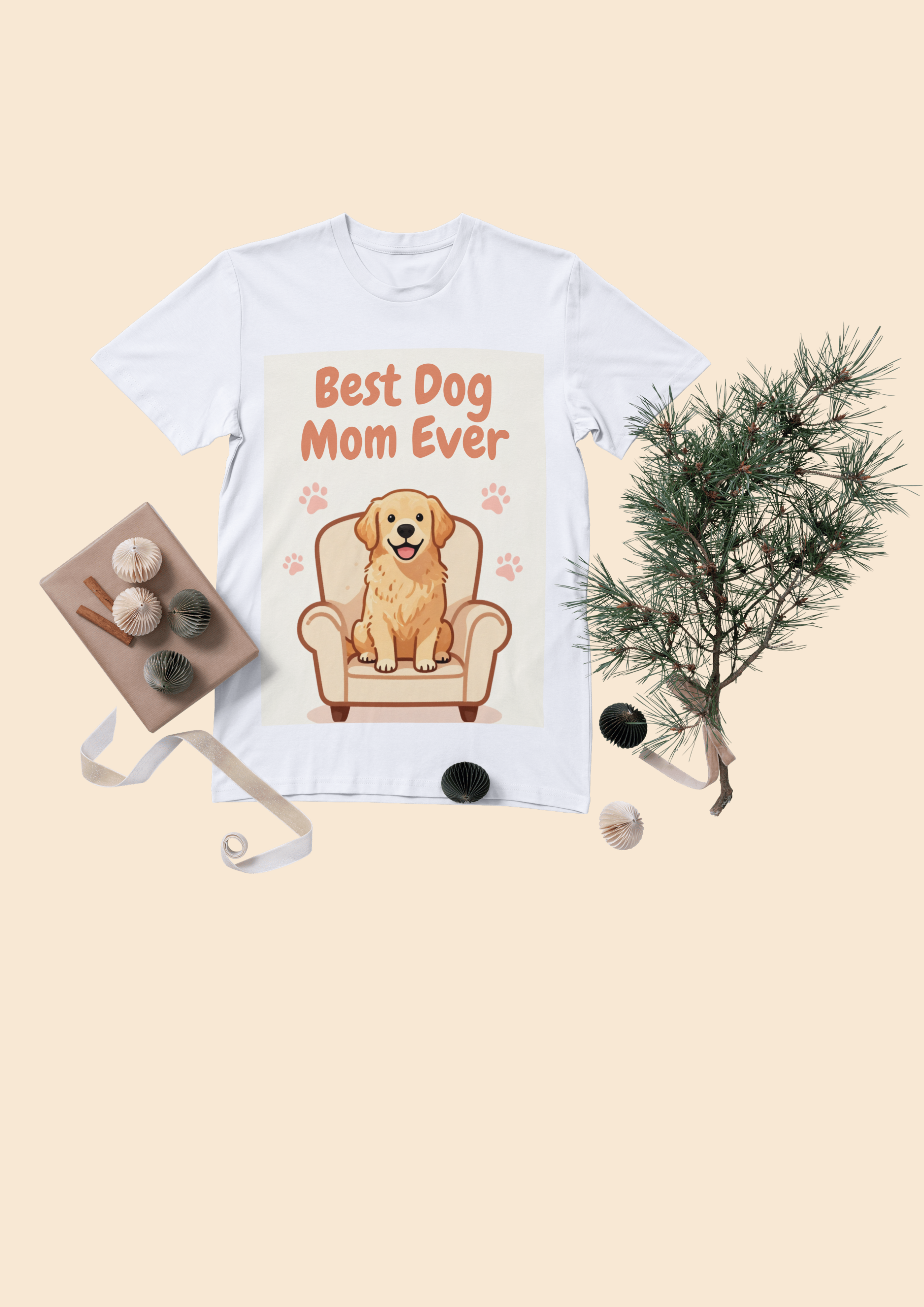 Best Dog Mom Ever - Premium Cartoon Dog T-Shirt
