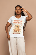 Best Dog Mom Ever - Premium Cartoon Dog T-Shirt