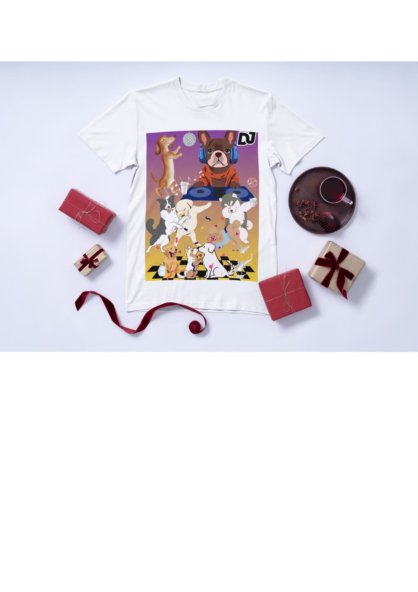 DJ Dog Party T-Shirt – Funny Dog Lover Graphic Tee